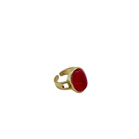 ring gold 925 with red stone15